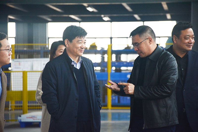 市科协张书记、市政协李主任、市公共资源交易中心李主任一行莅临我司检查指导工作！